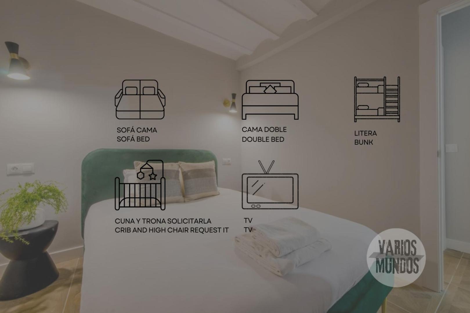 Confortable Apt Para 9Pax En El Centro De Madrid E3 外观 照片